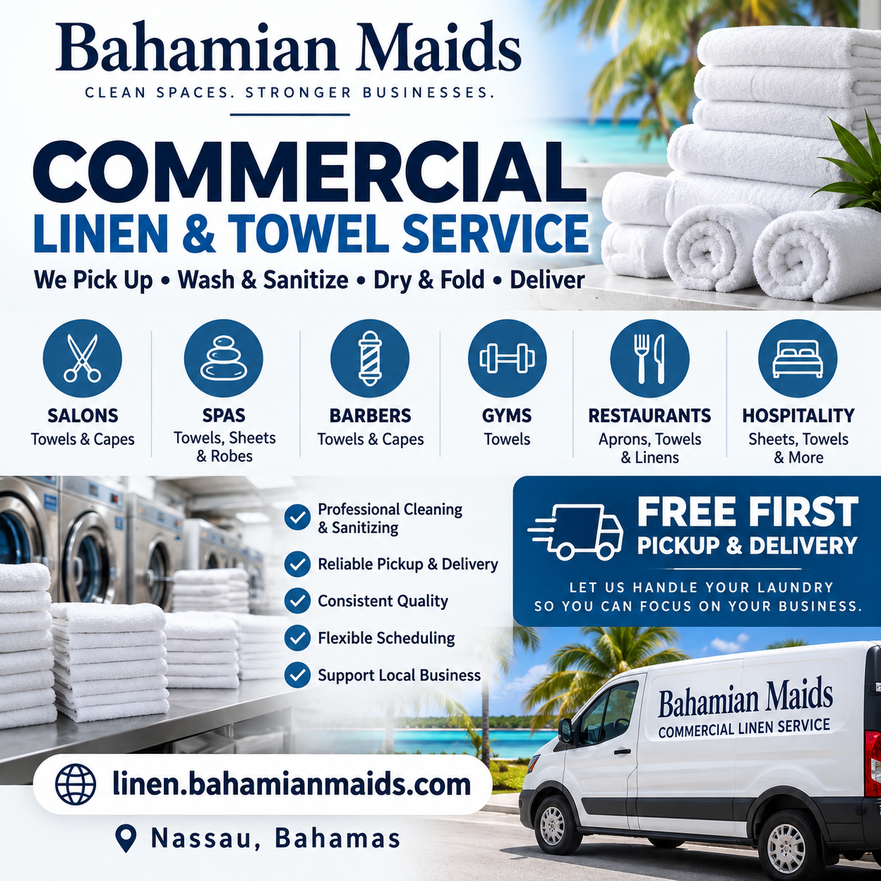 Bahamian Maids Commercial Linen Service
